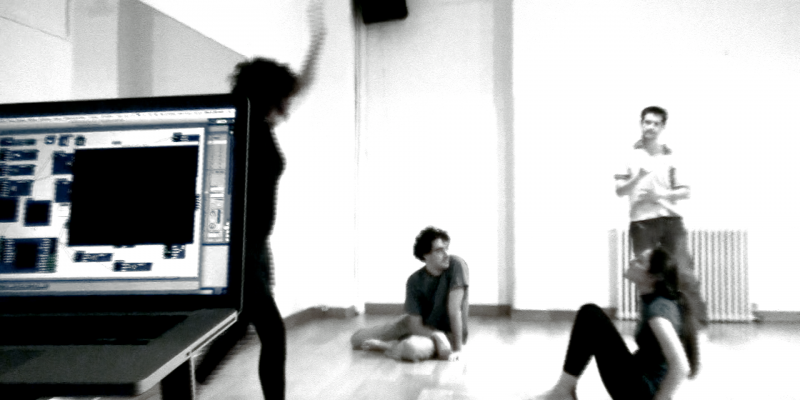 Aula de Danza Interactiva en Estudio 3 . hybridart 2009